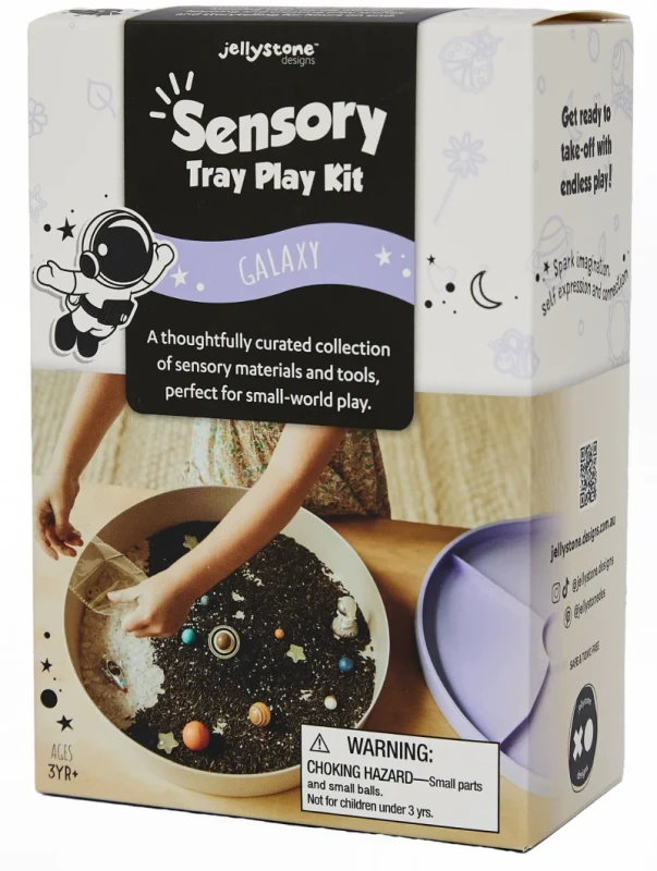 Zestaw sensoryczny Galaktyka Jellystone Designs – elementy do Play Tray