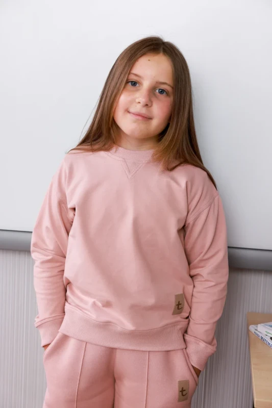 Ocieplane spodnie dla dziewczynki TUSS pink – model WINTER LOOSE