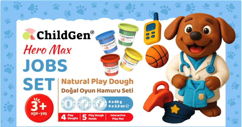 Paw Pals Bohater Max – zestaw kreatywny z ciastoliną dla dzieci 3+