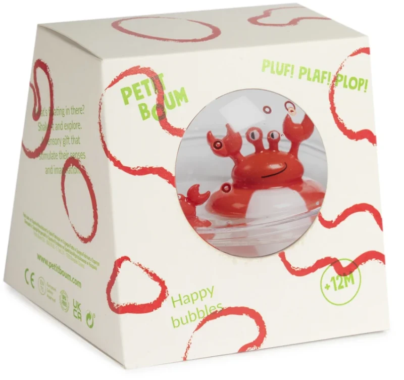Petit Boum kula sensoryczna do kąpieli Krab