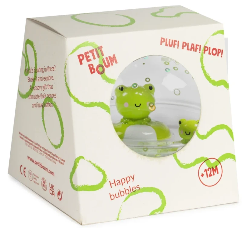 Kula sensoryczna Petit Boum – żabka i malutka żabka w środku
