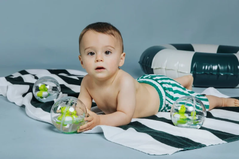 Trwała kula do turlania Petit Boum Happy Bubbles Żaba