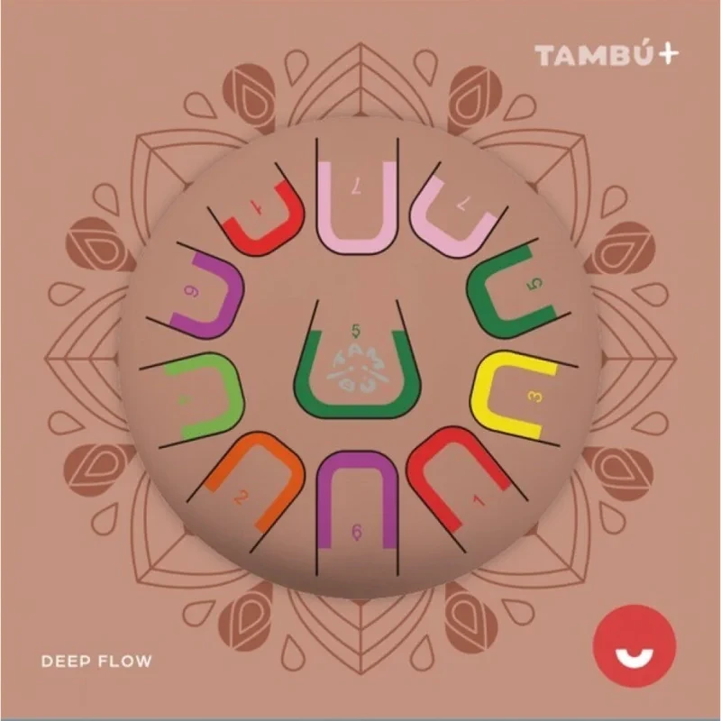 Tambú+ 10 cali bębenek językowy Brzoskwiniowy Deep Flow Juegaconmigo