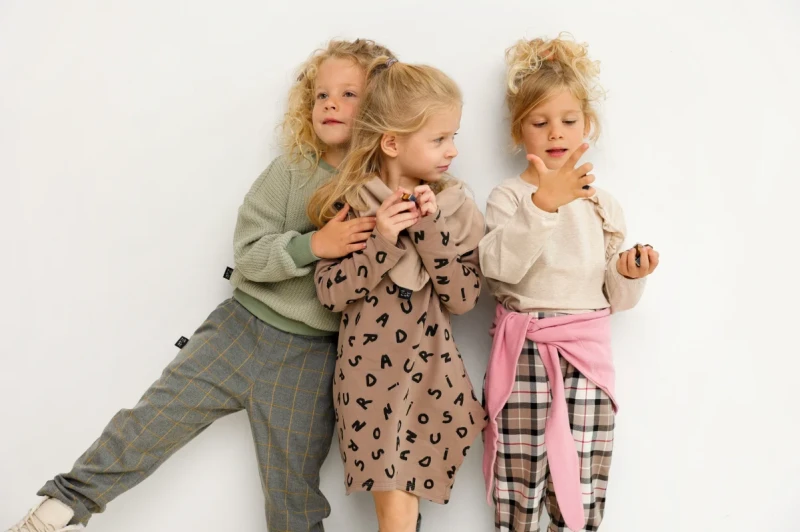 Bluzeczka Piu di ME 209-25 beżowy melanż dla dzieci