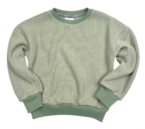 Sweter dla dzieci Piu di ME zielony 100% bawełna unisex