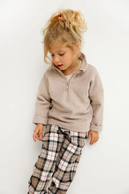 Bluza Piu di ME 223-25 ciepła polarowa 100% bawełna GOTS