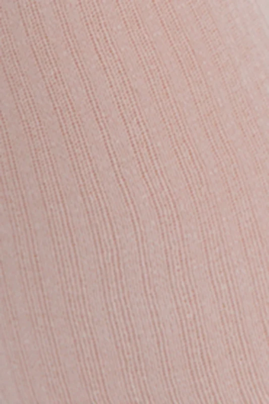 Rajstopy niemowlęce w prążek NOQ by Knittex – szeroki klin na pieluszkę, kolor Baby Pink
