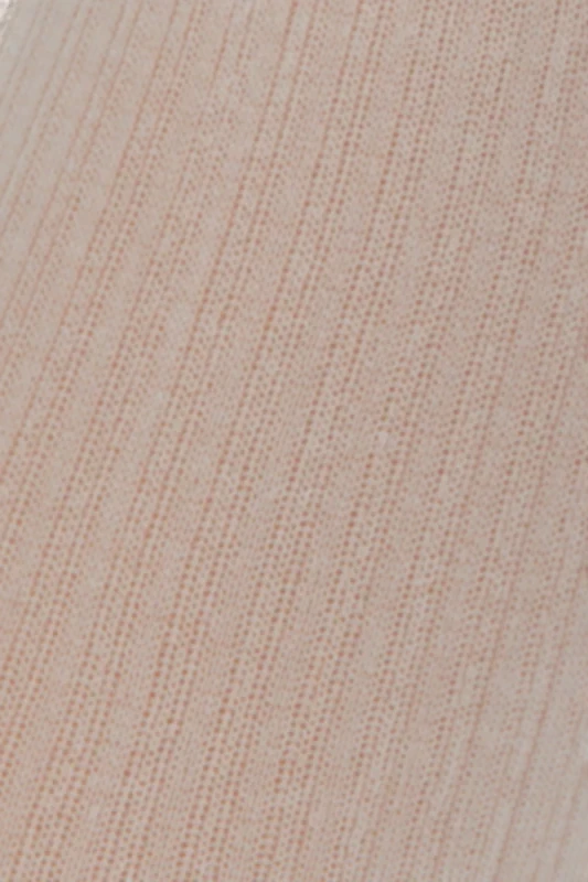 Rajstopy niemowlęce w prążek NOQ by Knittex – szeroki klin na pieluszkę, kolor Ecru