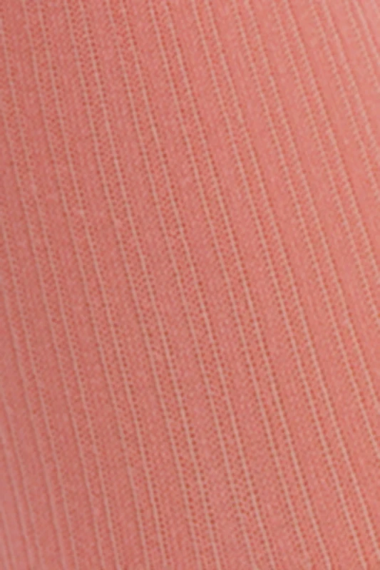 Rajstopy niemowlęce prążkowane NOQ by Knittex – szeroki klin na pieluszkę, kolor Salmon