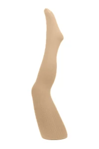 Rajstopki PUCHATKI / AGATKA w prążek HAZELNUT orzechowe