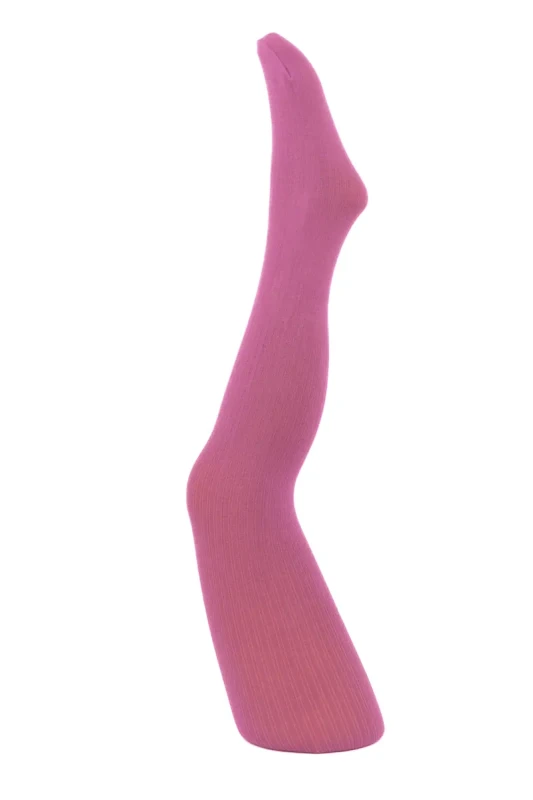 Lawendowe rajstopki dziecięce NOQ by Knittex PUCHATKI / AGATKA w prążek