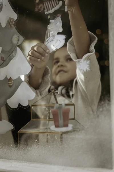 Zestaw naklejek Choinka X-MAS Little Dutch – pełny komplet do dekoracji świątecznych dla dzieci
