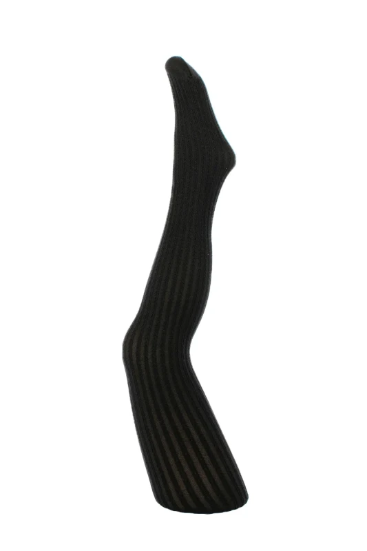 Rajstopy dla dziewczynek NOQ by Knittex BRAID mikrofibra wzorzyste NERO