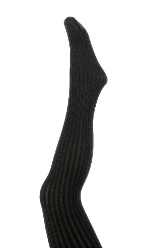 Czarne rajstopki mikrofibra BRAID NOQ by Knittex