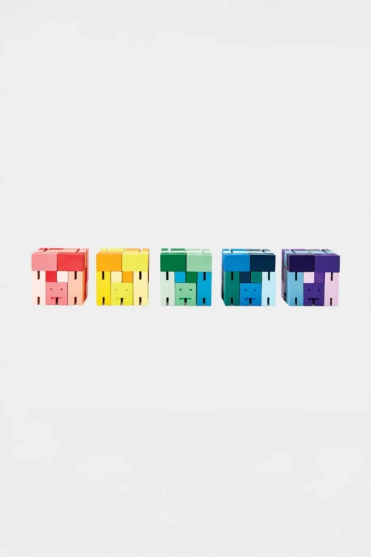 Cubebot Areaware MICRO Red Multi – kreatywna zabawka dla dzieci i dorosłych