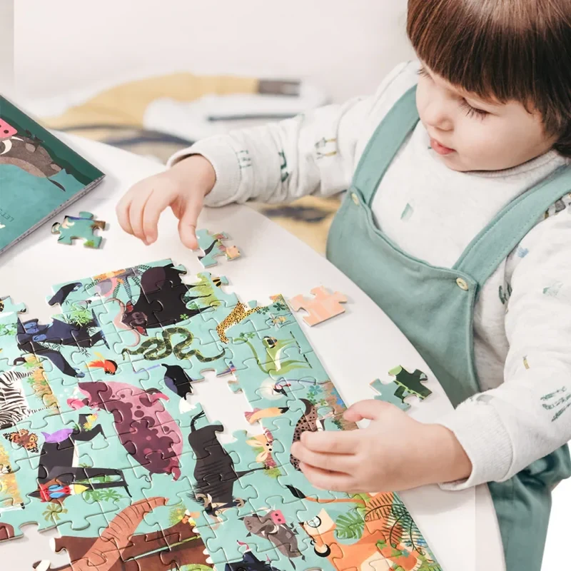 Puzzle Uczmy się! Zwierzęta Afryki – afrykańskie zwierzęta dla dzieci