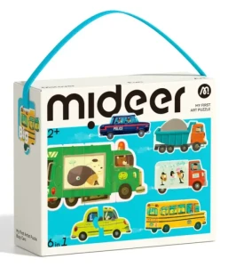 Moje pierwsze puzzle 6w1 - Transport 2 lata+ mideer MD1458