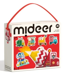 Moje pierwsze puzzle 6w1 - Pojazdy na budowie 2 lata+ mideer MD1459