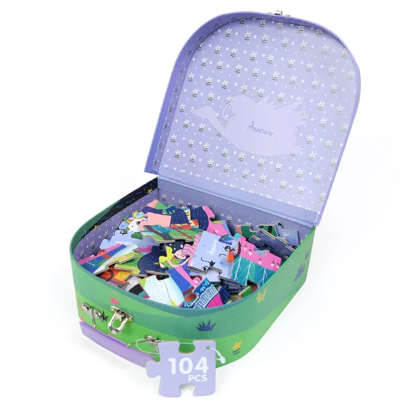 Puzzle w walizce Mideer z motywem Śpiącej Królewny
