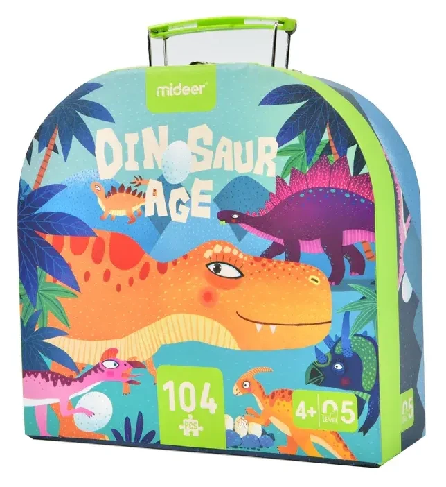 Puzzle dla dzieci Era dinozaurów 104 elementy Mideer MD3026