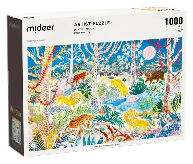 Puzzle artystyczne Księżyc w dżungli Mideer 1000 el.