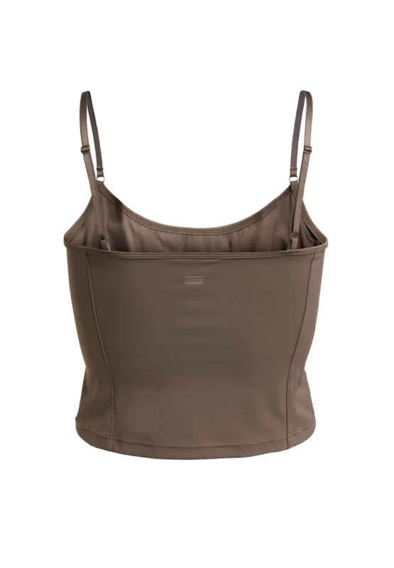 Rethinkit Studios butter soft top dark brown – top sportowy dla kobiet