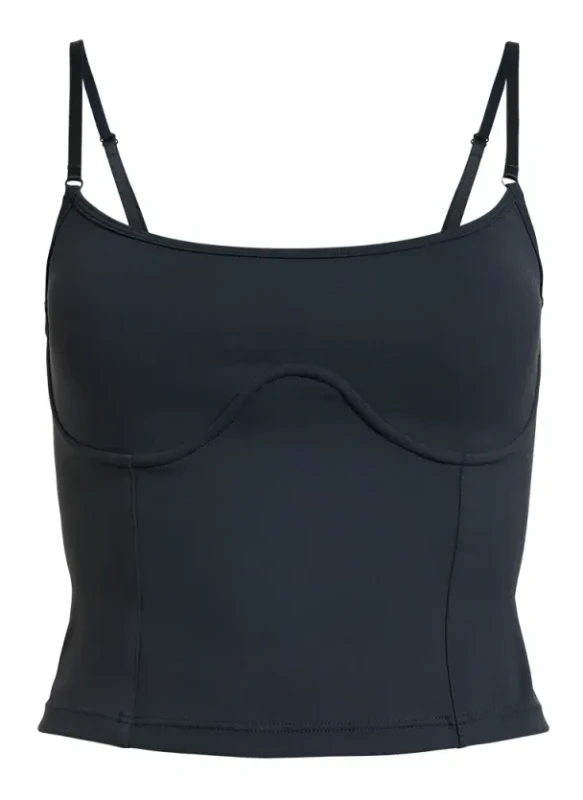 butter soft top true to body black Rethinkit Studios – czarny top sportowy damski