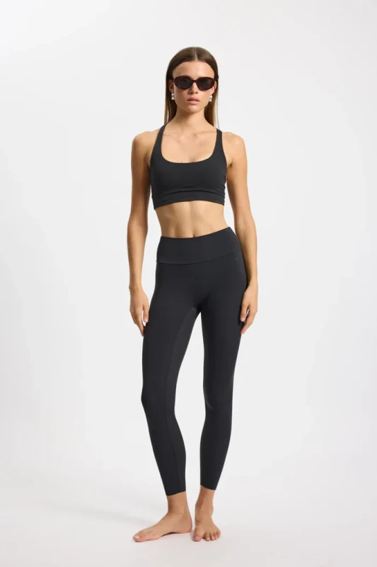czarne legginsy z recyklingu rethinkit studios