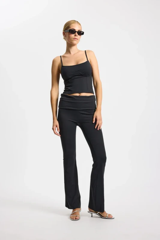 legginsy flare rethinkit studios black