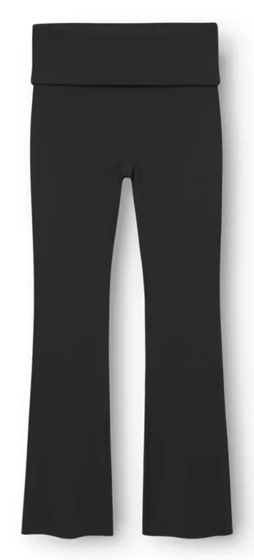 butter soft flare tights all day black rethinkit studios – legginsy damskie