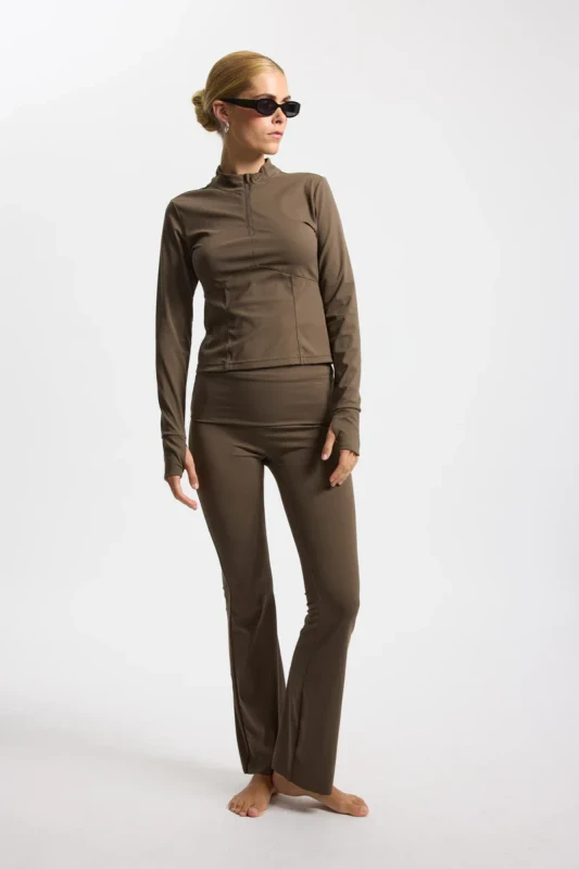 legginsy flare dark brown rethinkit studios