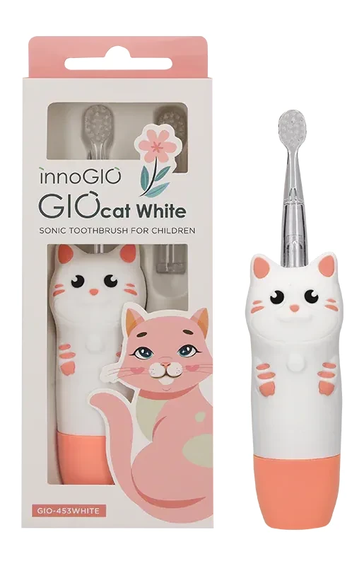 Soniczna szczoteczka do zębów dla dzieci InnoGIO GIOcat White