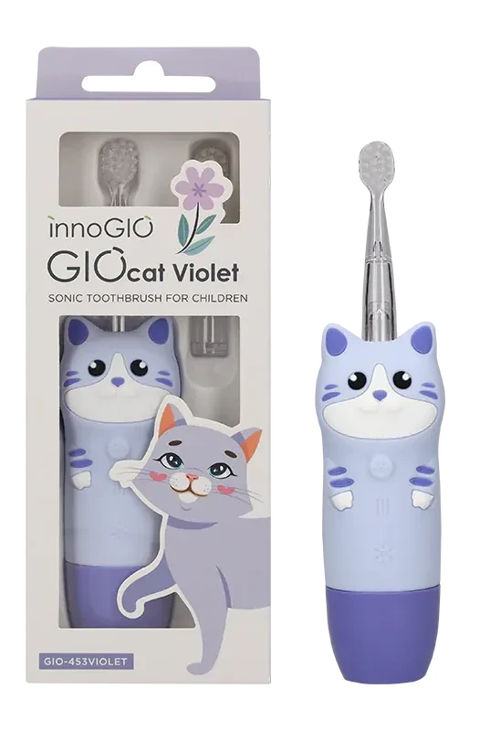 Soniczna szczoteczka dla dzieci InnoGIO GIOcat Violet