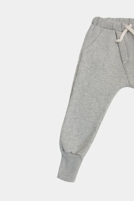 Ciepłe spodnie ocieplane booso 222 CLASSIC WARM PANTS GRAY MARL