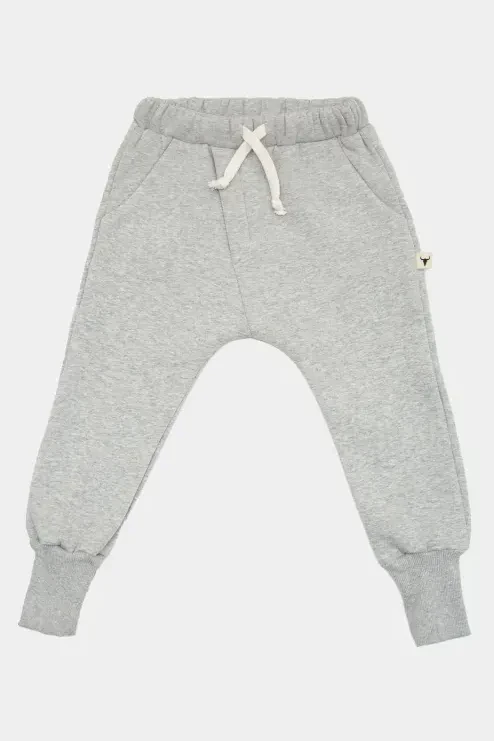 Spodnie ocieplane 222 CLASSIC WARM PANTS GRAY MARL booso dla dzieci szare