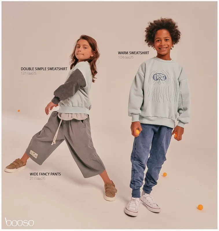 Dziecięca bluza booso 104 WARM SWEATSHIRT z nadrukiem pieska