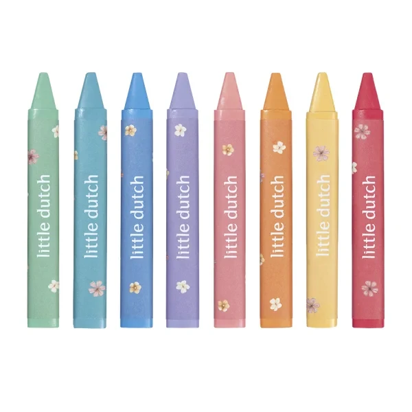 Kredki woskowe Rosa & Friends 2+ Little Dutch – pastelowe kredki dla dzieci