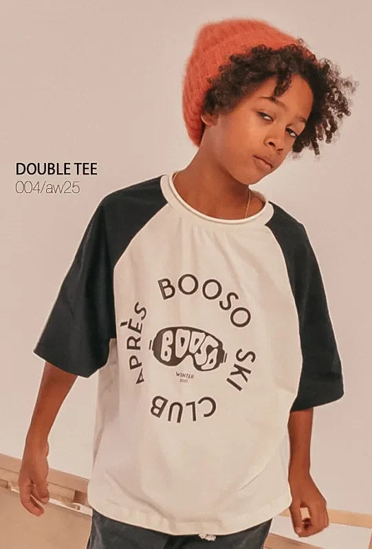 Koszulka 004 DOUBLE TEE black white BOOSO black booso