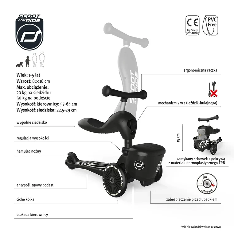 highwaykick 1 lifestyle zebra schowek z przodu