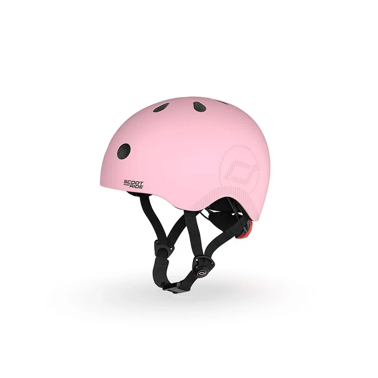 Kask dziecięcy SCOOT&RIDE M-L Rose 6-14 lat – ultralekki, regulowany, bezpieczny