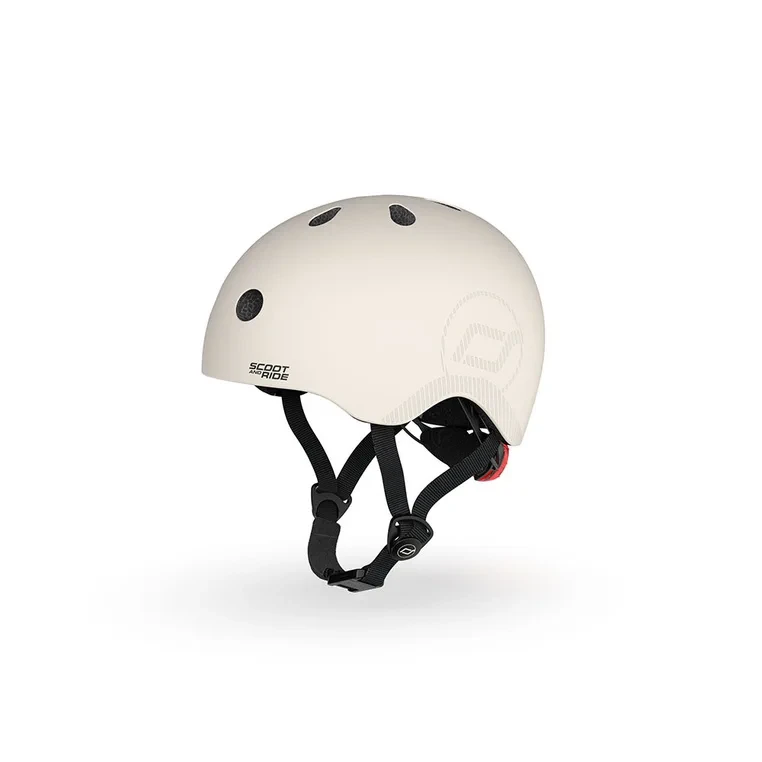 Kask dziecięcy SCOOT&RIDE M-L Ash 6-14 lat – ultralekki, regulowany, bezpieczny