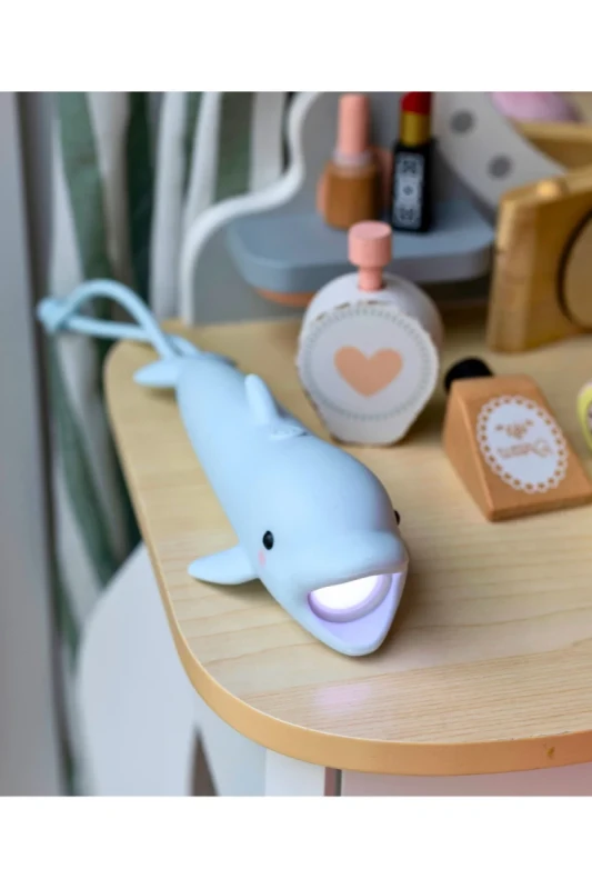 Latarka dziecięca BUBBLY Rabbit & Friends USB-C do teatrów cieni