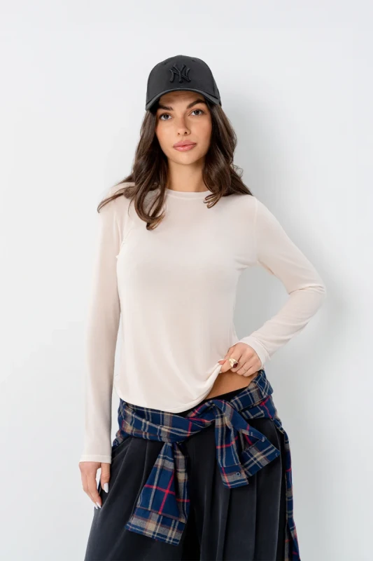 Bluza damska BOPOCO SARA antracytowa do codziennych stylizacji