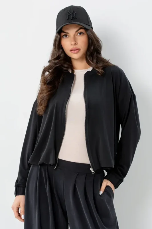 Antracytowa bluza damska SARA BOPOCO
