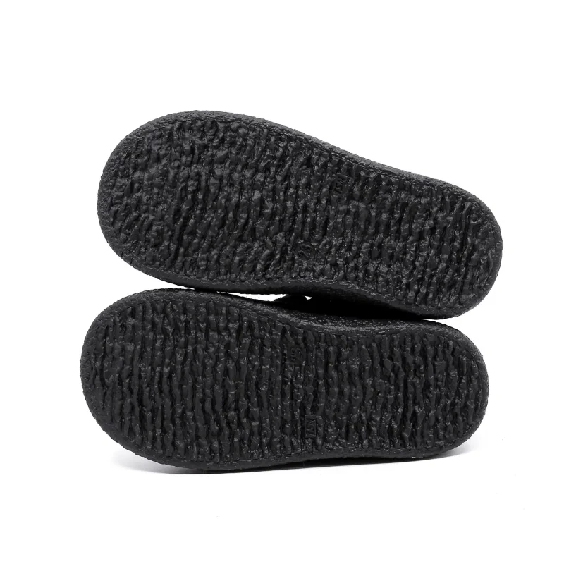 Dziecięce buty zimowe INKA Black z futerkiem i rzepem Mrugała