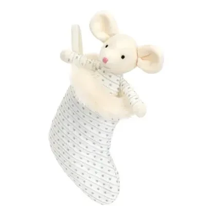 Myszka w Lśniącej Skarpecie Jellycat 20 cm