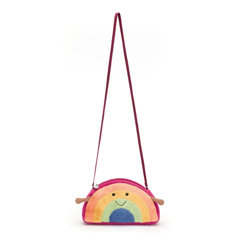 Jellycat Amuseables tęcza torebka pluszak