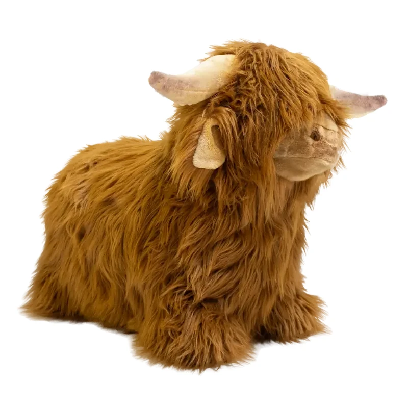 Miękki Skoczek Krowa 12 m+ – Soft Bouncy Highland Cow