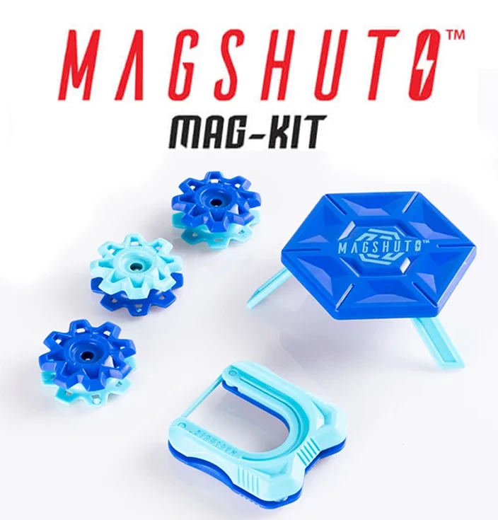 MagShuto Niebieski Zestaw Startowy 6+ | Magnetyczna Zabawka | Fat Brain Toy Co.
