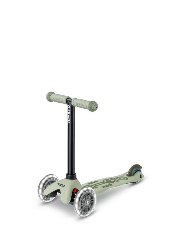 Zabawa dla rodzeństwa Mini Micro Deluxe Olive Sage – jedno buja, drugie jeździ